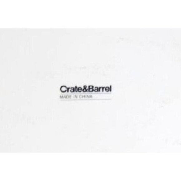 Vintage Crate & Barrel Holiday Appetizer Plate Set. White Reindeers on Bright Re - Picture 5 of 5